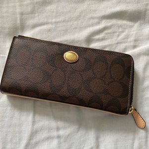 Coach Zip Around Wallet